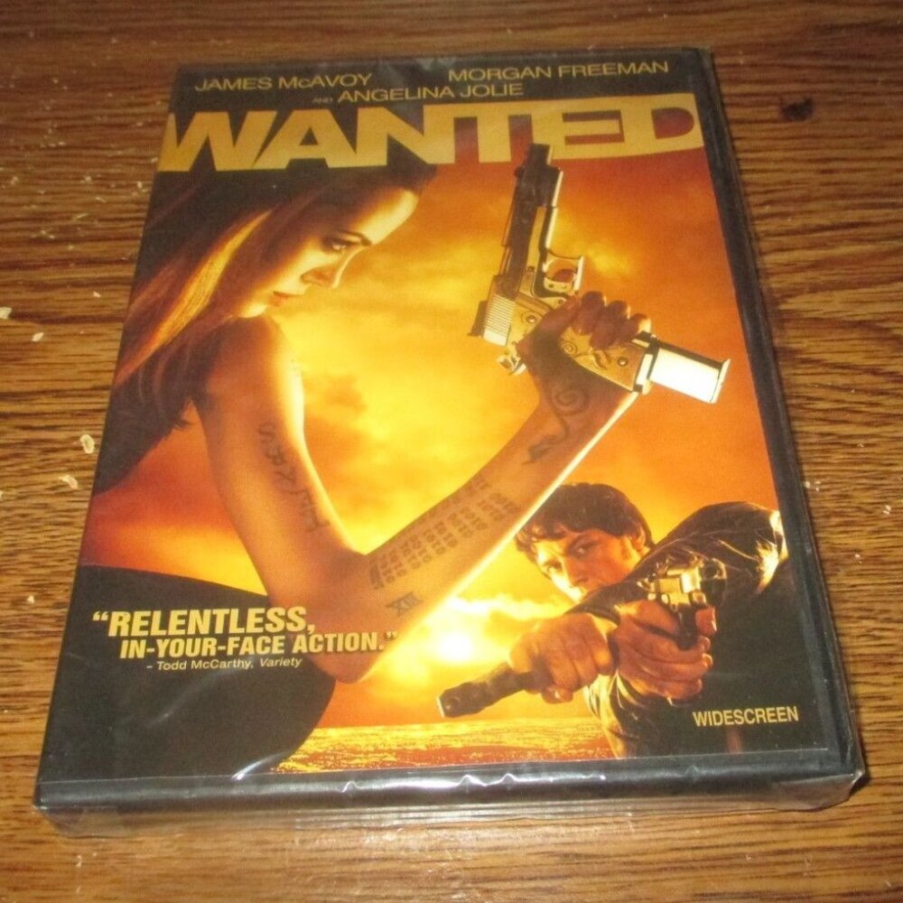 Wanted (DVD, 2008, Widescreen) (unopened) Angelina Jolie James McAvoy